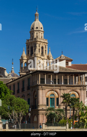 La cattedrale e il palazzo episcopale, Murcia, Spagna, Europa Foto Stock