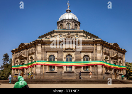 St George la cattedrale, Piazza distretto, Addis Abeba, Etiopia Foto Stock