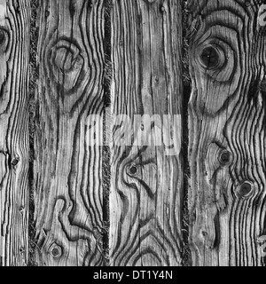 Il pattern di grano in assi di legno di un pannello a piedi. Foto Stock