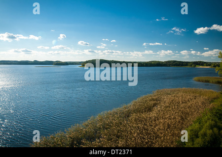 Vista di un bellissimo lago Zarasas, Lituania Foto Stock