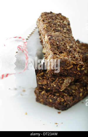 Barra di cereali di cocco, di sesamo Foto Stock