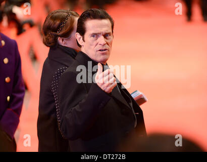 Berlino, Germania, 6 febbraio, 2014. Willem Dafoe assiste il "Grand Hotel di Budapest ' Premiere presso la 64Berlinale annuale Festival Internazionale del Film alla Berlinale Palast nel febbraio 6th, 2014 a Berlino, Germania. Credito: Janne Tervonen/Alamy Live News Foto Stock