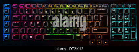 Computer completo inglese qwerty chiave tastiera Foto Stock