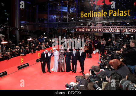 Berlino, Germania. 6 febbraio, 2014. " Il Grand Hotel di Budapest " premiere al 64esimo Festival Internazionale del Cinema di Berlino / Berlinale 2014 il 6 febbraio 2014 a Berlino, Germania. Credito: dpa/Alamy Live News Foto Stock