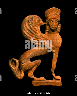 Leone alato femmina mitica creatura 540- 470 BC Greco in Grecia Foto Stock