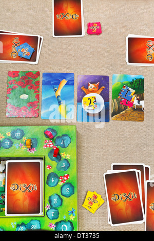 Dixit carte da gioco Foto Stock