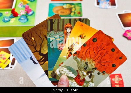 Dixit carte da gioco Foto Stock