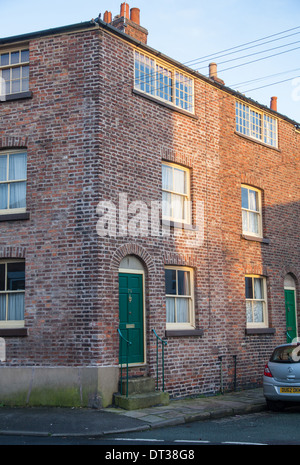 Ex tessitori cottages, Paradise Street, Macclesfield Cheshire England Regno Unito Foto Stock