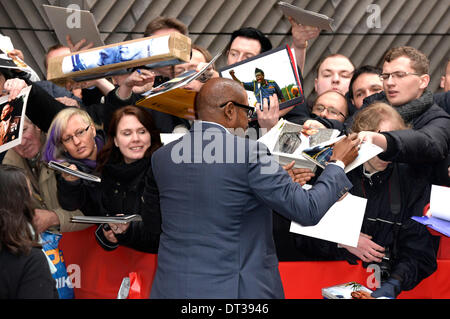 Berlino, Germania. 07 feb 2014. Forest Whitaker arriva per il "Due uomini in città / La Voie de l'ennemi' photocall al 64esimo Festival Internazionale del Cinema di Berlino / Berlinale 2014 nel febbraio 07, 2014 a Berlino, Germania Credito: dpa picture alliance/Alamy Live News Foto Stock