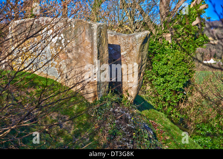 Il Coldrum Long Barrow, noto anche come le pietre Coldrum, sono i resti di un chambered long barrow Foto Stock