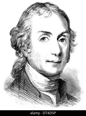 JOSEPH PRIESTLEY (1733-1804) scienziato inglese, filosofo naturale e un teorico politico Foto Stock