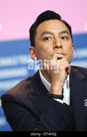 Berlino, Germania. 8 Feb 2014. Attore Daniel Wu partecipa a una conferenza stampa per promuovere il film 'quel demone nell' Al sessantaquattresimo Berlinale Festival Internazionale del Cinema di Berlino, Germania, il 8 febbraio 2014. Credito: Zhang ventola/Xinhua/Alamy Live News Foto Stock