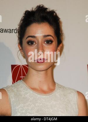 Beverly Hills, CA, Stati Uniti d'America. 8 Feb 2014. Cristin Milioti presso gli arrivi per la diciottesima edizione Art Directors Guild l'eccellenza nella produzione Design Awards, il Beverly Hilton Hotel di Beverly Hills, CA 8 febbraio 2014. Credito: Elizabeth Goodenough/Everett raccolta/Alamy Live News Foto Stock