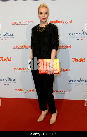 Berlino, Germania. 8 Feb 2014. Nina Hoss frequentando il Medienboard Berlin-Brandenburg ricevimento al 64esimo Festival Internazionale del Cinema di Berlino / Berlinale 2014 8 Febbraio 2014 a Berlino, Germania. © dpa/Alamy Live News Foto Stock