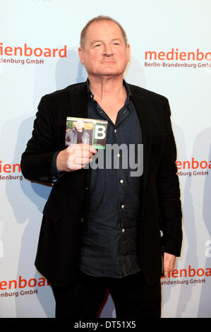 Berlino, Germania. 8 Feb 2014. Burghart Klaussner frequentando il Medienboard Berlin-Brandenburg ricevimento al 64esimo Festival Internazionale del Cinema di Berlino / Berlinale 2014 8 Febbraio 2014 a Berlino, Germania. © dpa/Alamy Live News Foto Stock
