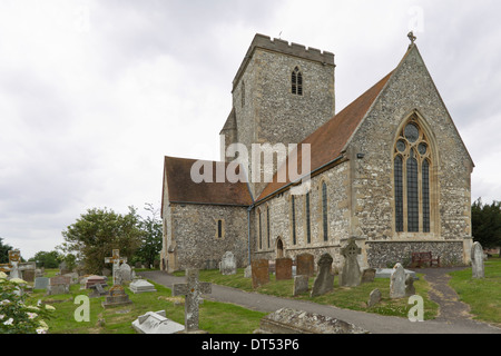 Chiesa parrocchiale di St Mary, Cholsey, Oxfordshire, Inghilterra, Regno Unito. (Il luogo di riposo finale di Dame Agatha Christie). Foto Stock