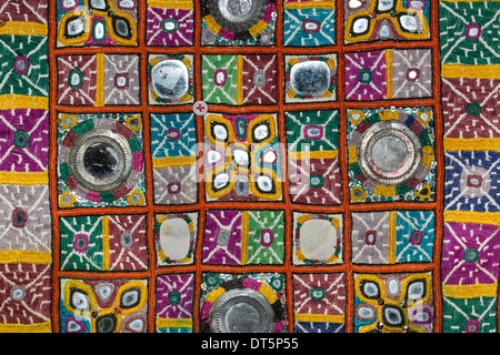 India Rajasthan, Jaisalmer, tessile di Rajasthani Foto Stock