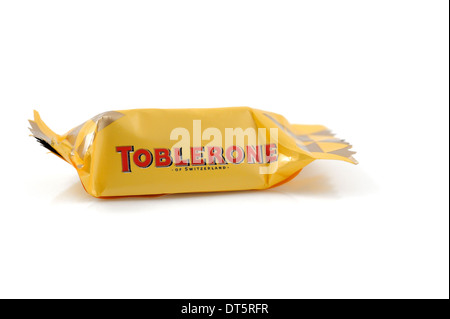 Toblerone in miniatura dolce al cioccolato Foto Stock