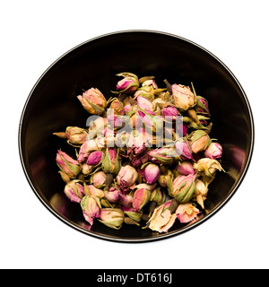 Fragrante e gustosa fatta di tè essiccato ​​of boccioli di rosa Foto Stock