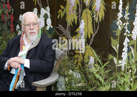 Inghilterra, Londra, artista pop Peter Blake al RHS Chelsea Flower Show 2013. Foto Stock