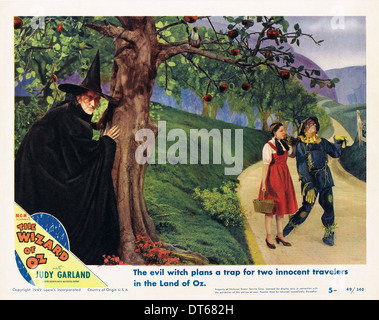 MARGARET HAMILTON, Judy Garland, Ray Bolger, il mago di OZ, 1939 Foto Stock