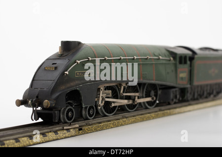 Hornby Dublo verde modello Mallard locomotiva del treno Brtish classico giocattolo per bambini è Foto Stock