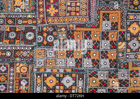 India Rajasthan, Jaisalmer, tessile di Rajasthani Foto Stock