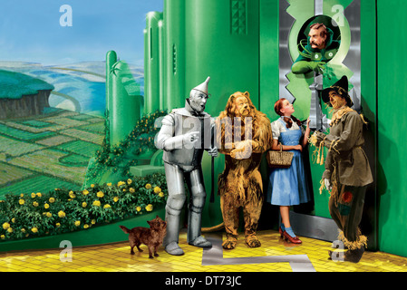 JACK HALEY, BERT LAHR, Judy Garland, FRANK MORGAN, Ray Bolger, il mago di OZ, 1939 Foto Stock