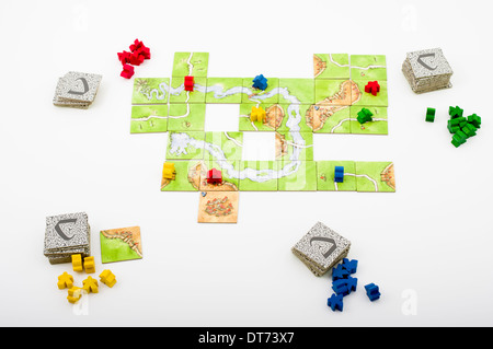 Carcassonne gioco di bordo da Rio Grande Games Foto Stock