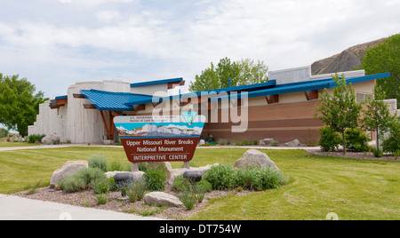 Montana, Fort Benton, superiore del Missouri si rompe il monumento nazionale, Interpretive Center Foto Stock