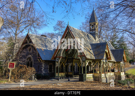 " Il Caseificio' Visitor Centre & Regali, al Central Park di New York City, New York, Stati Uniti d'America. Foto Stock