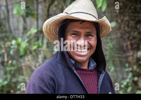 Ritratto di contadini in Guatemala Foto Stock