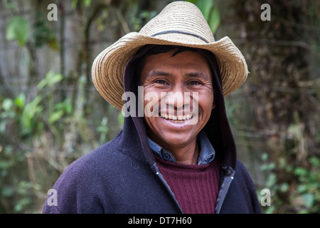 Ritratto di contadini in Guatemala Foto Stock