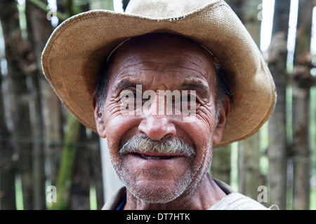 Ritratto di contadini in Guatemala Foto Stock