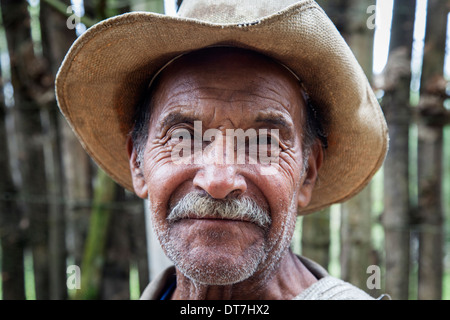 Ritratto di contadini in Guatemala Foto Stock