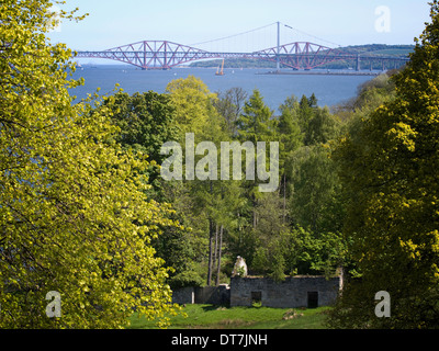 Hopetoun House Gardens & Via Ponti Foto Stock