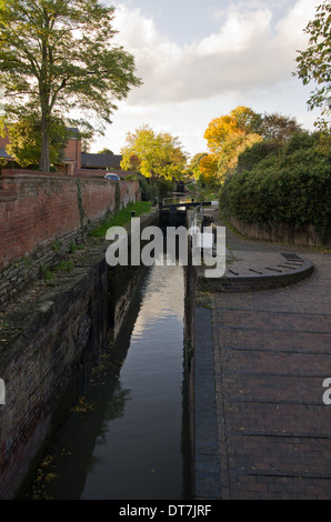 La navigazione di Avon canal blocca Stratford on Avon Foto Stock