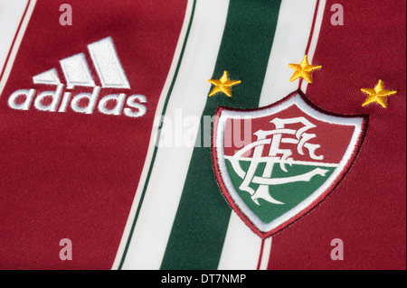 Chiusura del Fluminense Football Club kit Foto Stock