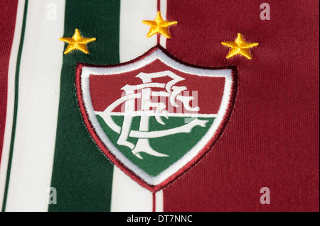 Chiusura del Fluminense Football Club kit Foto Stock