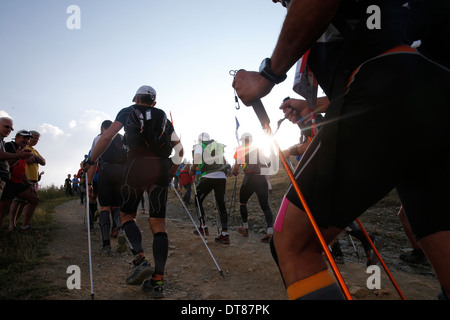 La North Face Ultra Trail du Mont Blanc. Foto Stock