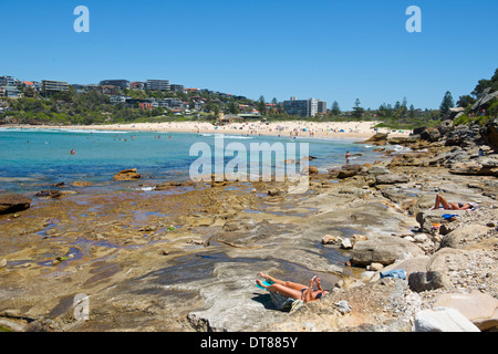 Spiaggia di acqua dolce a nord di Sydney Manly Australia Foto Stock