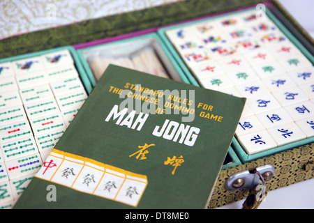 Mah Jong Il cinese gioco di domino Foto Stock