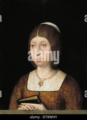 Regina Isabella I di Castiglia, c. 1490. Artista: Anonimo Foto Stock
