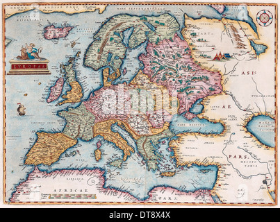 Europae (Da: Theatrum Orbis Terrarum), 1579. Artista: Ortelius, Abramo (1527-1598) Foto Stock