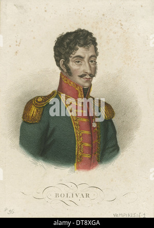 Simón Bolívar (1783-1830), 1825. Artista: Anonimo Foto Stock