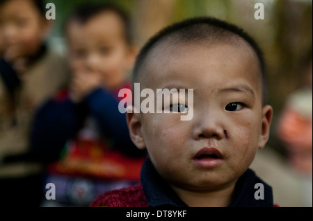 Cina, Pechino, 2004, Beigaozhuang centro migrante Foto Stock