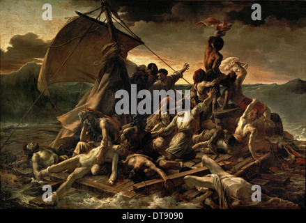 La Zattera della Medusa (Le Radeau de la Méduse), 1818-1819. Artista: Géricault, Théodore (1791-1824) Foto Stock
