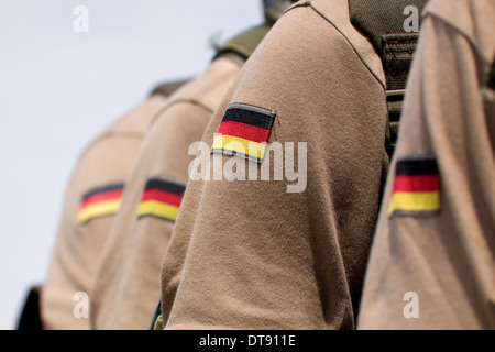 Bundeswehr soldati patch a manicotto Foto Stock