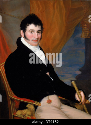 Ritratto di Salomone Isaacs, ca 1813. Artista: Jarvis, John Wesley (1780-1840) Foto Stock