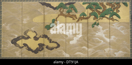 Le onde a Matsushima, inizi XVII sec.. Artista: Sotatsu, Tawaraya (attivo inizi XVII sec.). Foto Stock